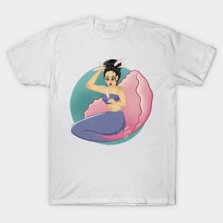 Mermaid and Feathers T-Shirt